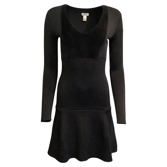 Issa Dresses Issa Black Stretch Knit Fit Flare Dress Poshmark